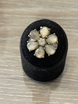 Silver 925 ring mother of pearl used, size 54