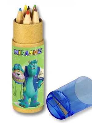 Monsters Inc 10pcs colored pencils new with name