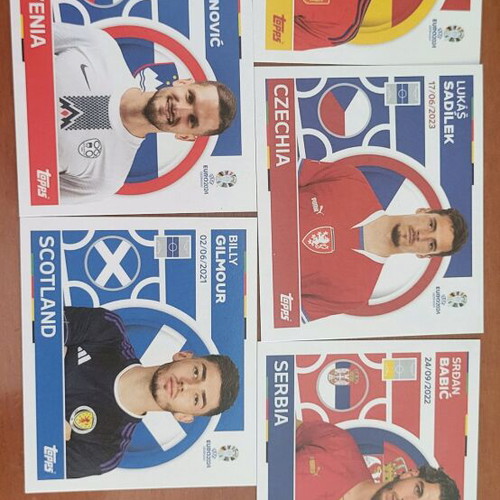 Topps Euro2024 sticker Luxemburg Holo lot like new