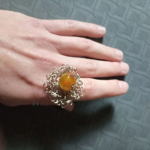 Handmade ring new, silver