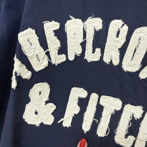 Abercrombie & Fitch navy blue cotton t-shirt Small, brand new