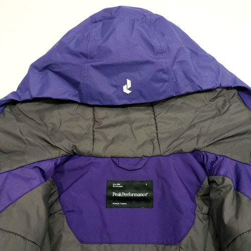 Peak Performance Heli Loft GTX Recco Primaloft women's ski jacket S-M like new, purple