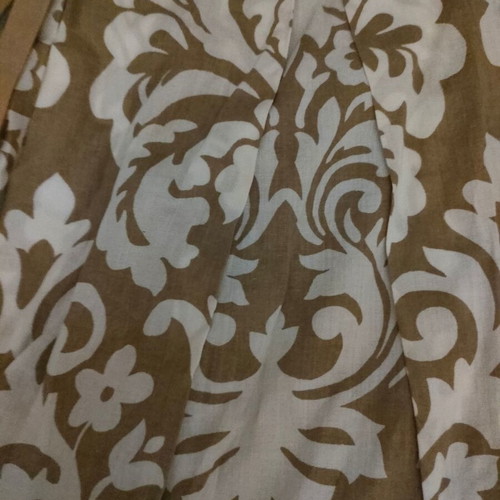Skondras cotton skirt like new, white and beige