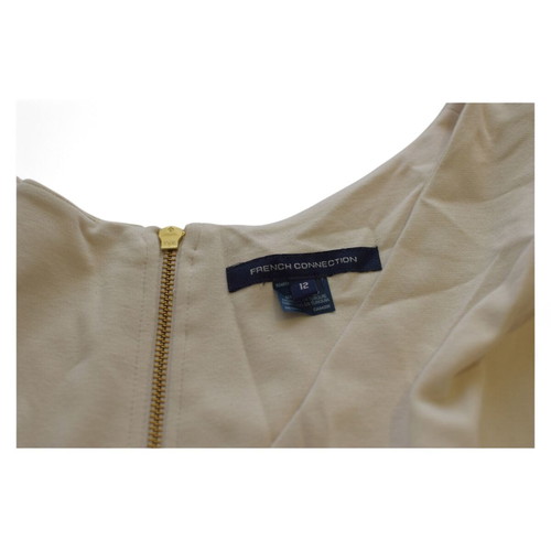 French Connection dress beige used, size 12, viscose blend