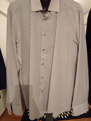Rollman slim fit shirt size M white like new
