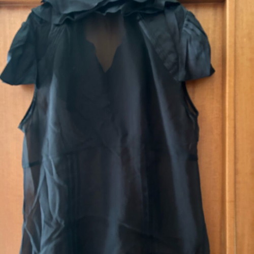 Karen Millen silk blouse black like new, size M