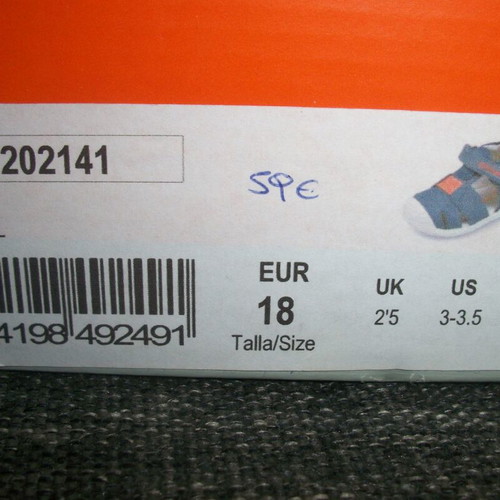 Biomecanics sandals for boys new, size 18, blue casual