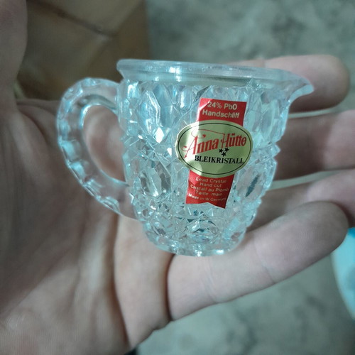 Mini Crystal Milk Jug Anna Hutte new