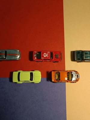 Hot Wheels lot of 5 used with Silver Series and Mainline cars