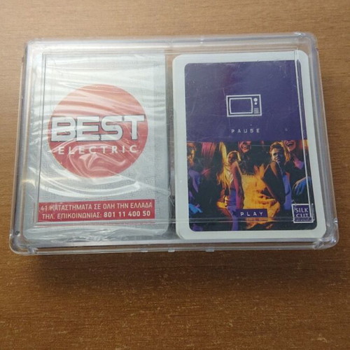 Set of two playing cards in plastic case like new