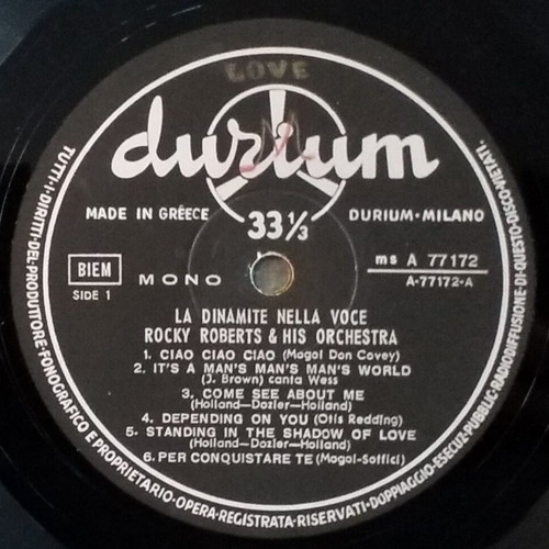 Rocky Roberts & The Airedales Sabato Sera No2 vinyl LP used, R&B soul