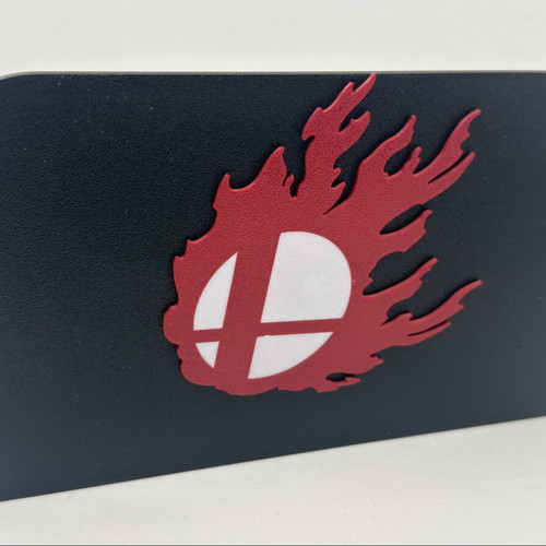 Nintendo Switch 2 3D Printed Faceplate Cover with Fire Logo