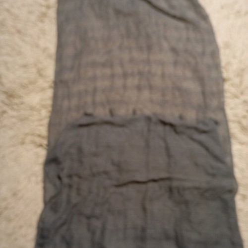 Sporty elegant women's scarf like new, gray