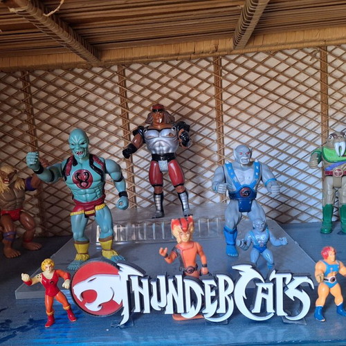 Thundercats vintage figures collection LJN 1985, 11 figures and 3D logo