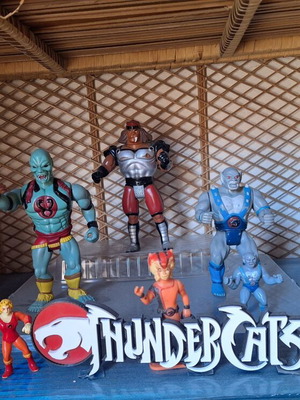 Thundercats vintage figures collection LJN 1985, 11 figures and 3D logo