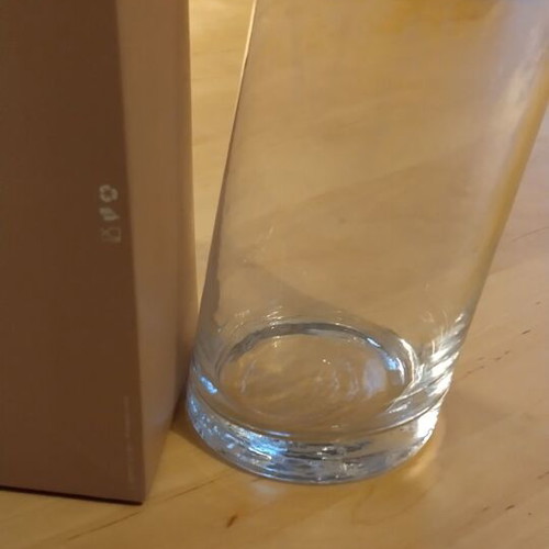 Glasses set of four large like new, handmade, unique design