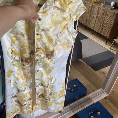 Dress Cavalieri beige silk like new, elegant style