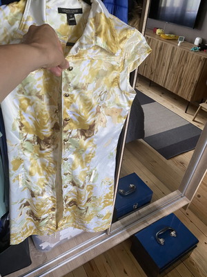 Dress Cavalieri beige silk like new, elegant style