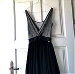  Φόρεμα Μαύρο-Γκρι Attrativo