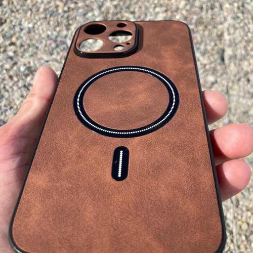 iPhone 15 Pro Max MagSafe Premium camera protection case leather new