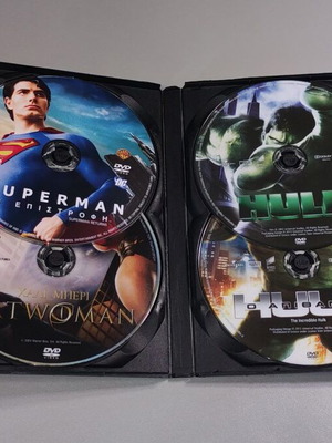 Mega Pack 4 DVD Superheroes Movies of the 00s like new with Greek subtitles