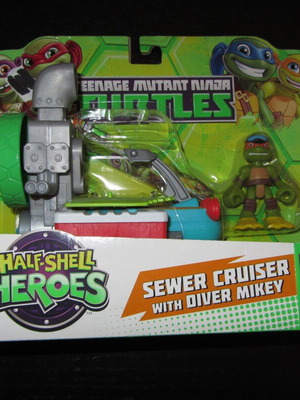 Half Shell Heroes Sewer Cruiser με Mikey Χελωνονιντζάκια καινούργιο σφραγισμένο