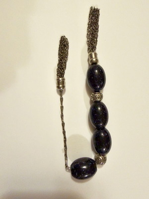 Black worry beads used