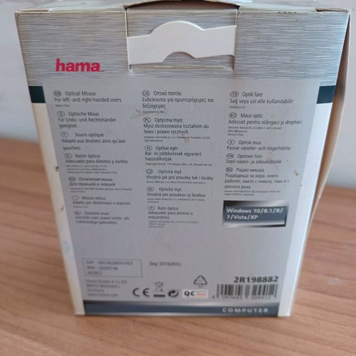 Hama AM 8300 Optical Mouse 1,200 dpi new with USB
