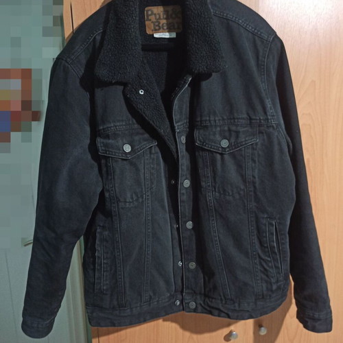 Men's jacket used, black, size L from Pull and Bear
