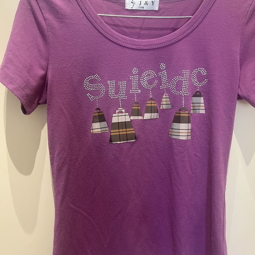 T-shirt J&Y women's small medium like new, purple