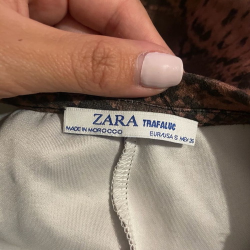 Mini dress Zara animal print like new, brown