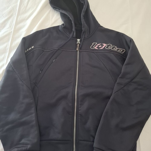 Lotto women's sports jacket with hood, fleece, dark blue, like new