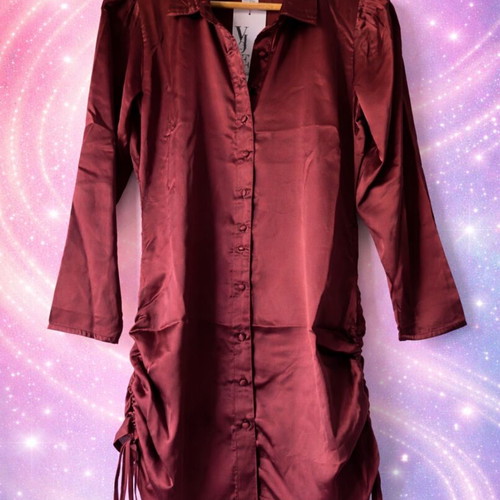 Satin dress καινούργιο, μέγεθος M 38 10, Violet romance