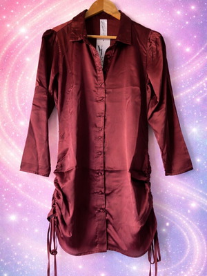 Satin dress καινούργιο, μέγεθος M 38 10, Violet romance