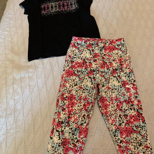 Puma sportswear set for girl size 7 like new