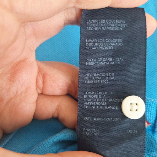 Tommy Hilfiger men's shirt xl used, turquoise with collar