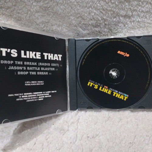 Run D.M.C. vs Jason Nevins It's Like That CD used, hip hop