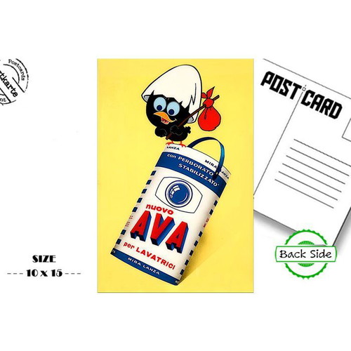 Post card AVA nuovo new vintage advertisements postcard