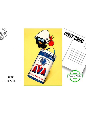 Post card AVA nuovo new vintage advertisements postcard