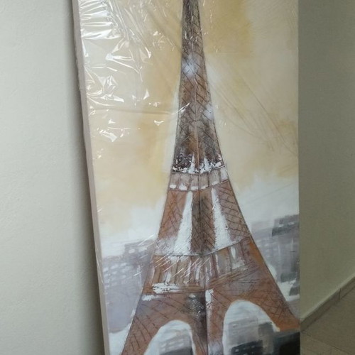 Canvas painting new, embossed, 60x180 cm