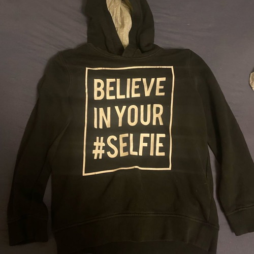 Children's sweatshirt used, black, size 140 cm