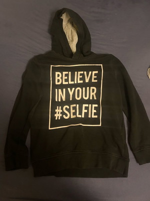 Children's sweatshirt used, black, size 140 cm