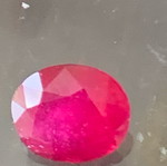 Natural ruby 3.25 cts new, round cut