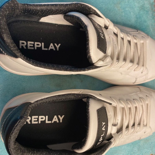 Replay Polaris Perf Polys Studio sneakers size 43, like new, white-black