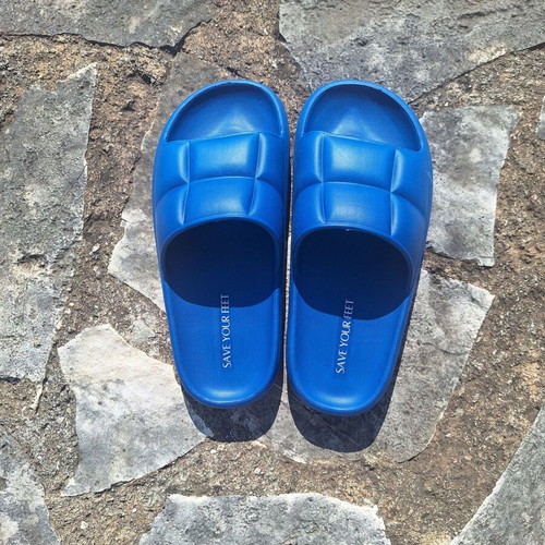 SaveYourFeet Anatomical Blue Sandals New