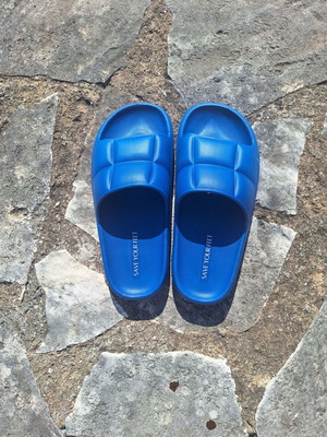 SaveYourFeet Anatomical Blue Sandals New