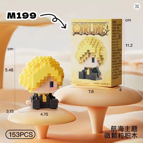 One Piece Sanji building block set, 153 pieces