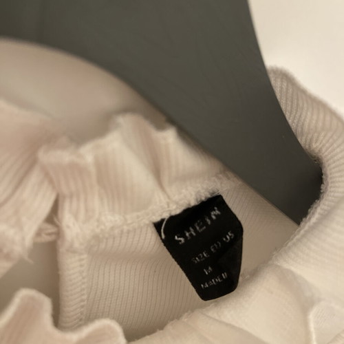 Blouse white SHEIN like new, size M