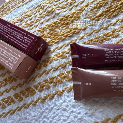 Rhode Peptide Lip Tint new, Toast and Raspberry Jelly shades