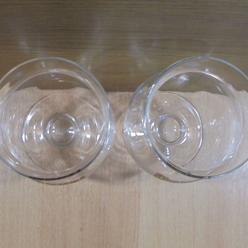 Duvel beer set of two promotional tulip glasses 500ml like new